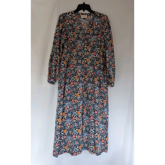 Universal Thread Dresses & Skirts - Universal Thread Dress M Floral Print Button Front Dress Cotton Blend Multicolor
